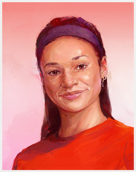 portrait painting of Sophia Smith