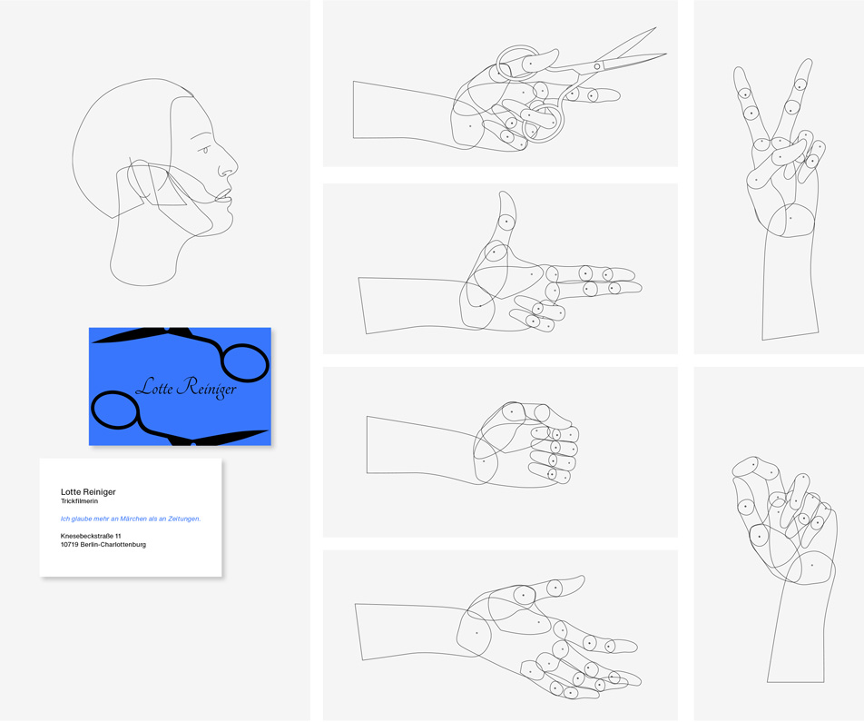 silhouettes of hand