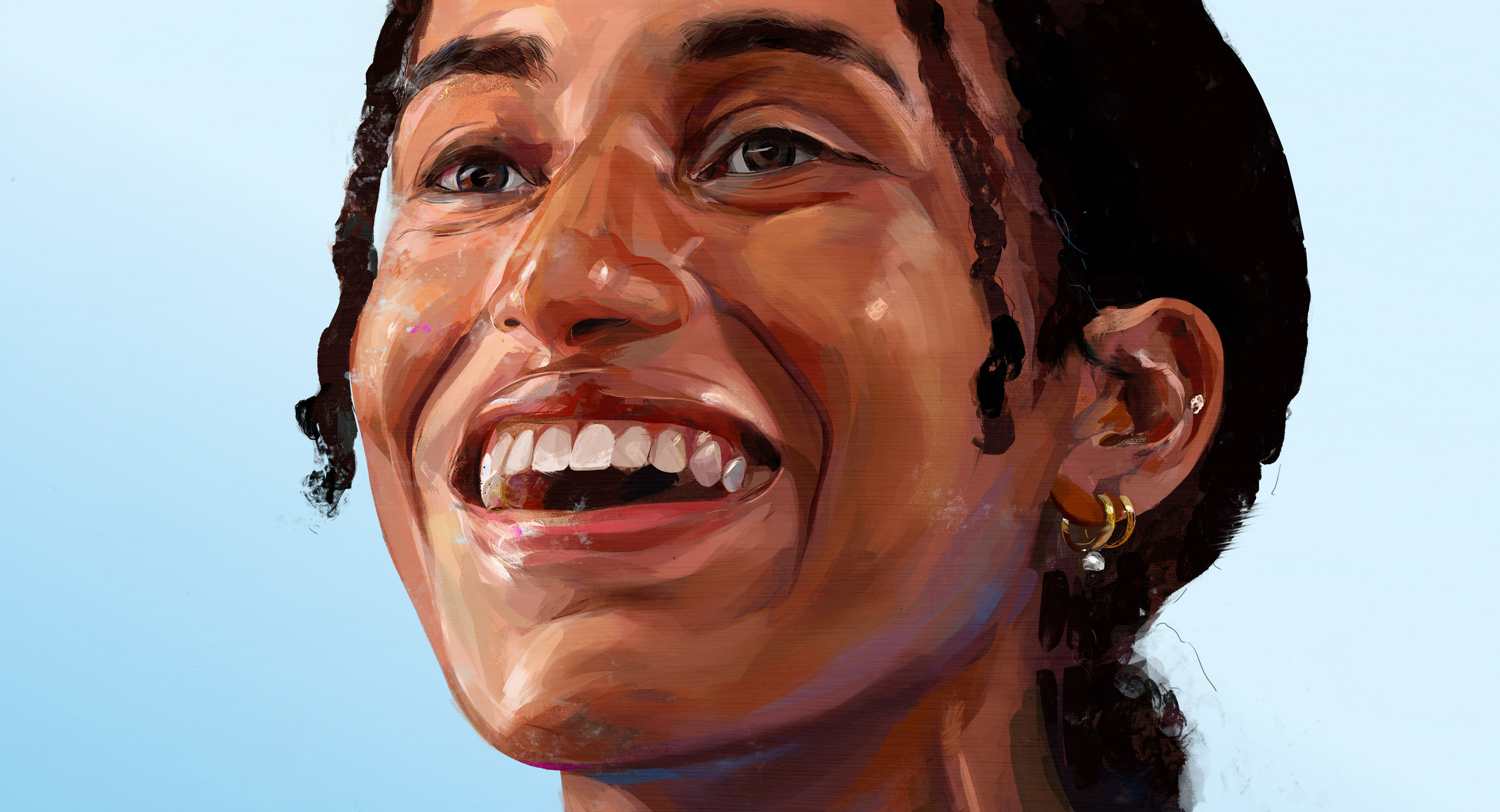 Naomi Girma portrait painting