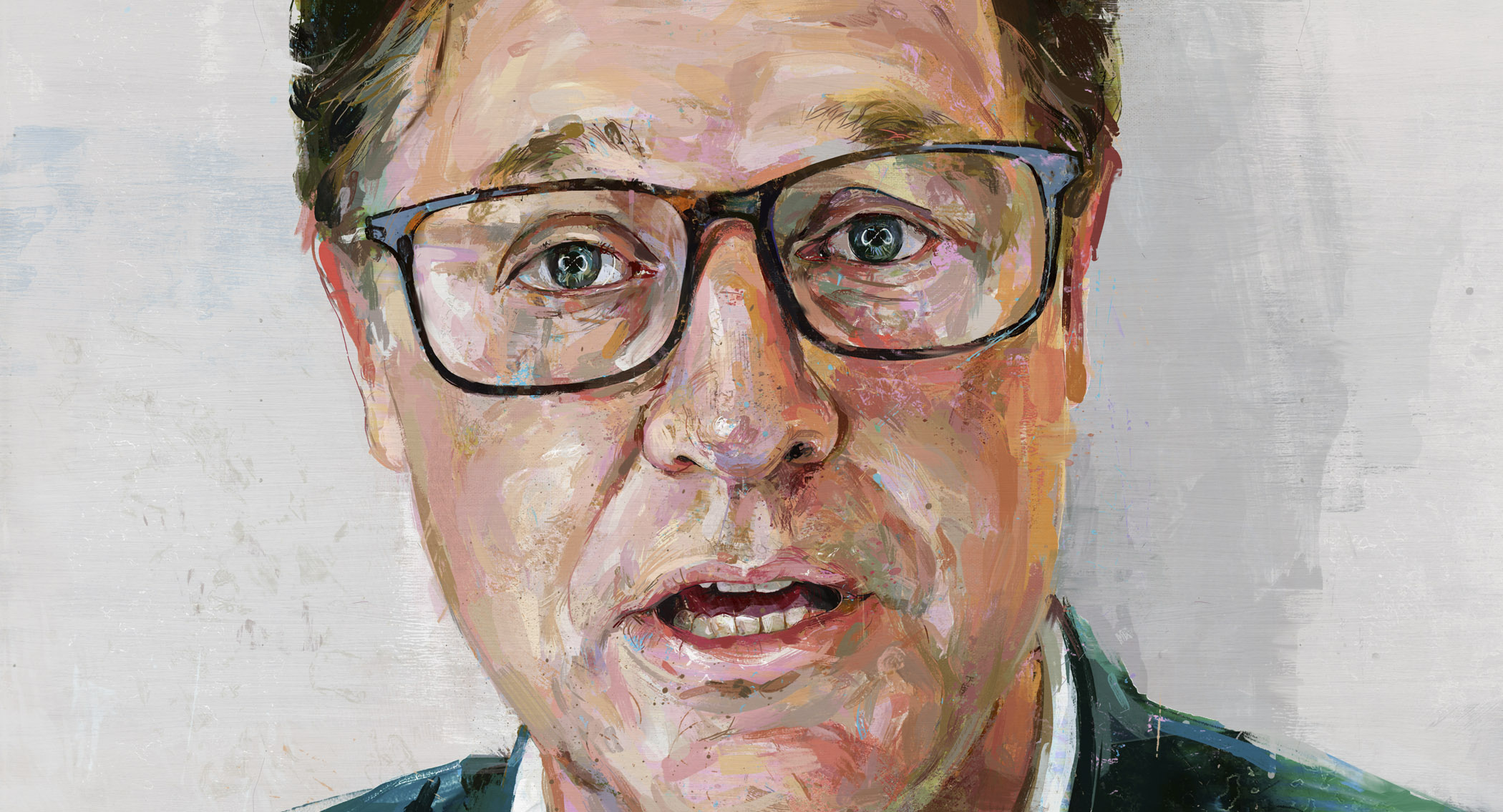 Nick Clegg portrait painting