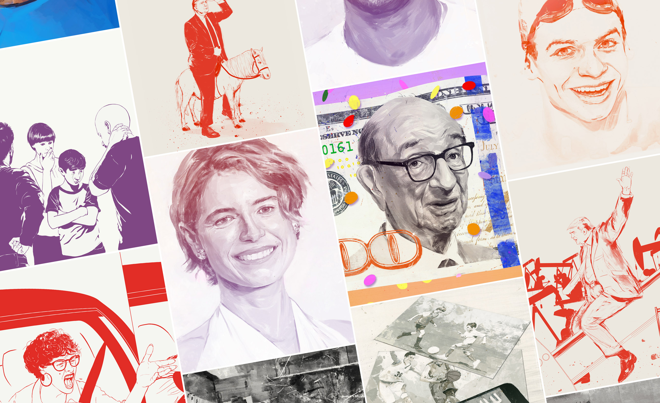 collage of works from Andre Laame