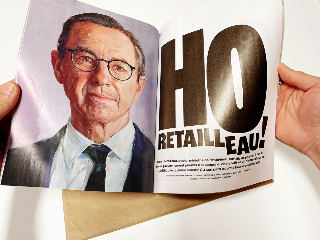 Portrait painting of Bruno_Retailleau