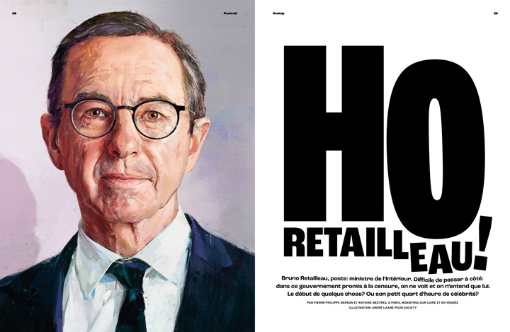 Portrait painting of Bruno_Retailleau